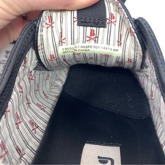 John Varvatos Bootleg Sneakers Low Top Black Size 8 - Picture 16 of 16